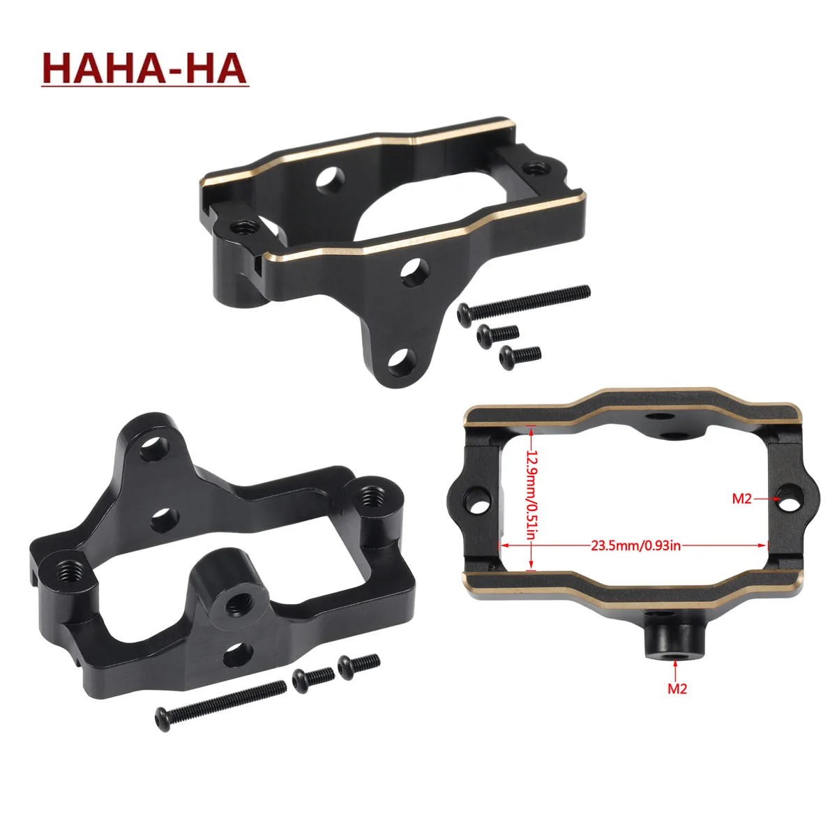 Rc Crawler Axle Parts - 9.3g CNC Brass Steering Servo Mount