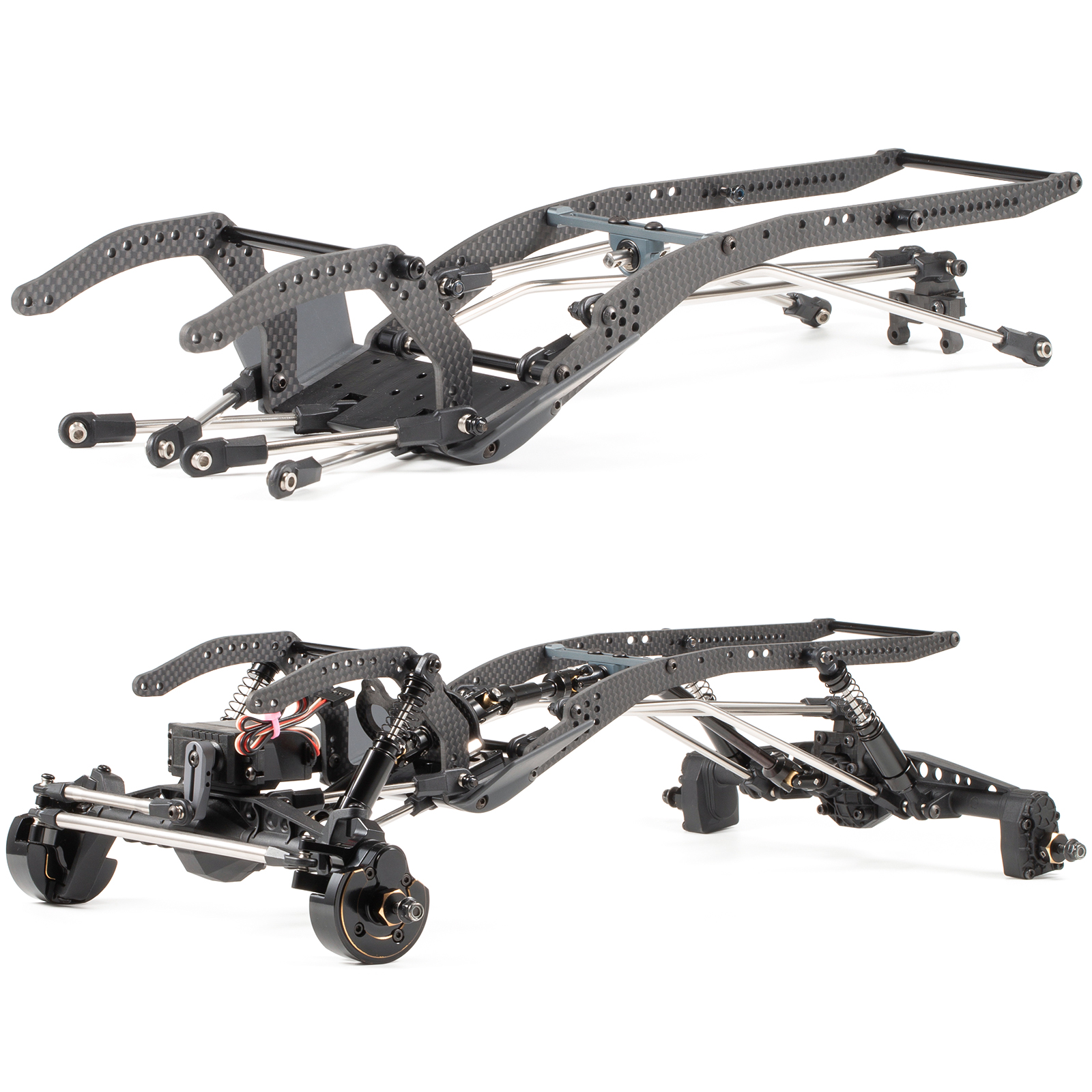 Rc Rock Crawler - Carbon Fiber LCG Custom Build Chassis