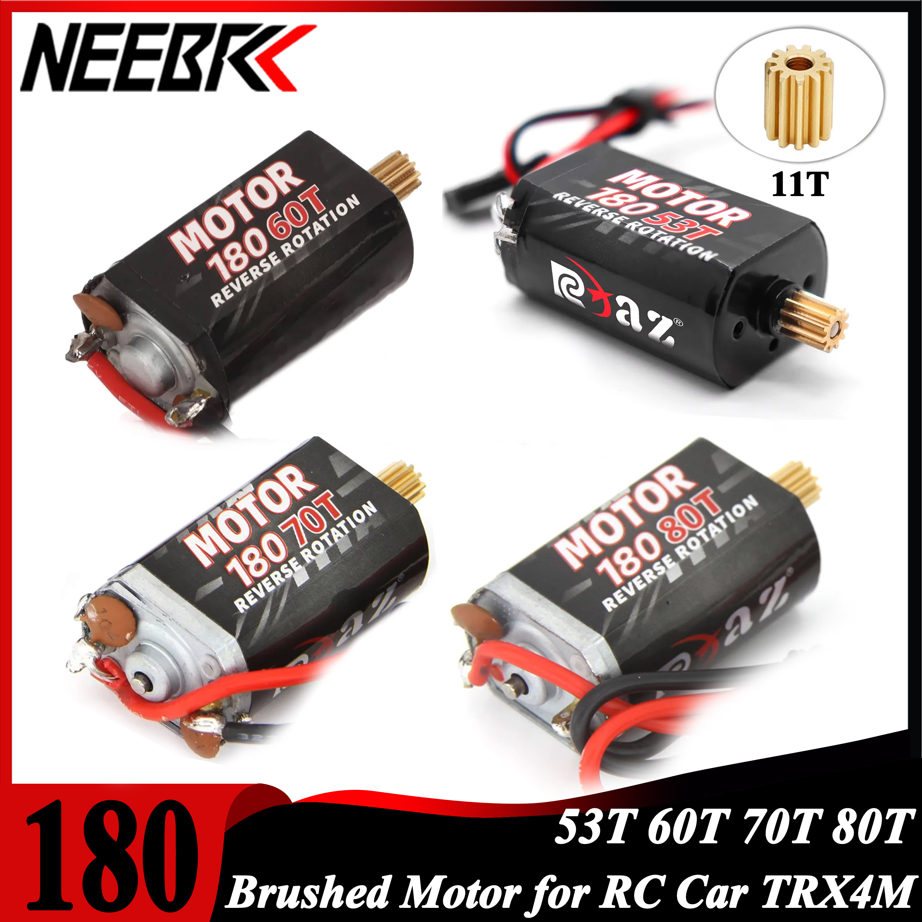 Rc Rock Crawler - NEEBRC 180 Brushed Motor 53T 60T