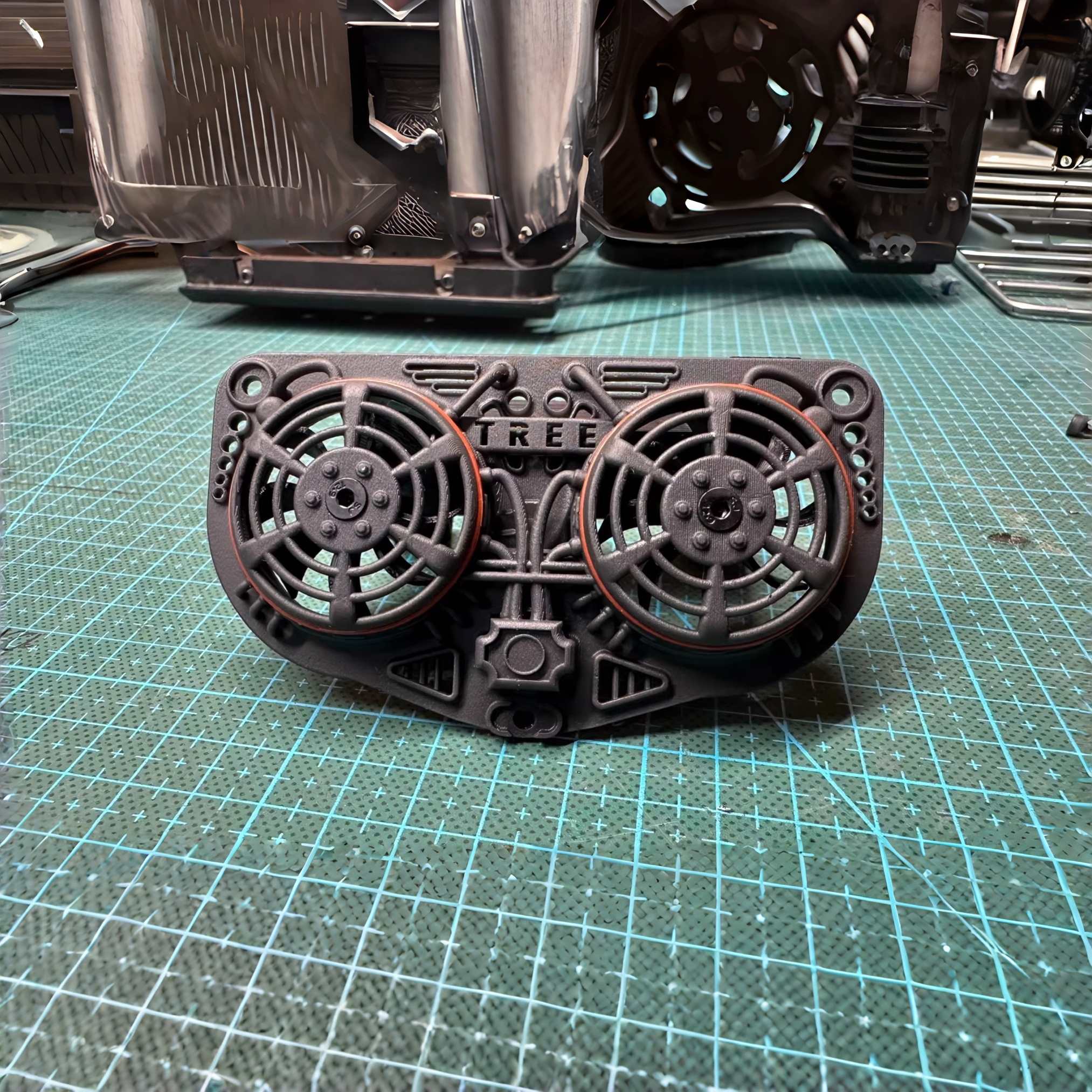 Rc Rock Crawler - Simulated Hot Fan Radiator Decoration for