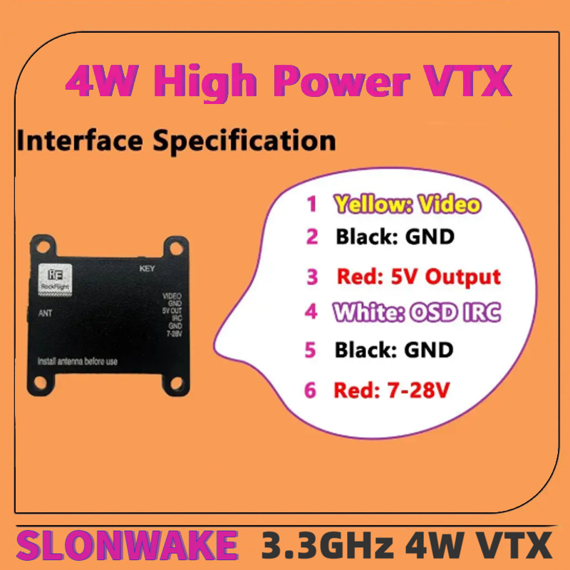 SLONWAKE FPV 3.3G 16CH 4000mW  - Drone And Car บทวิจารณ์และราคา