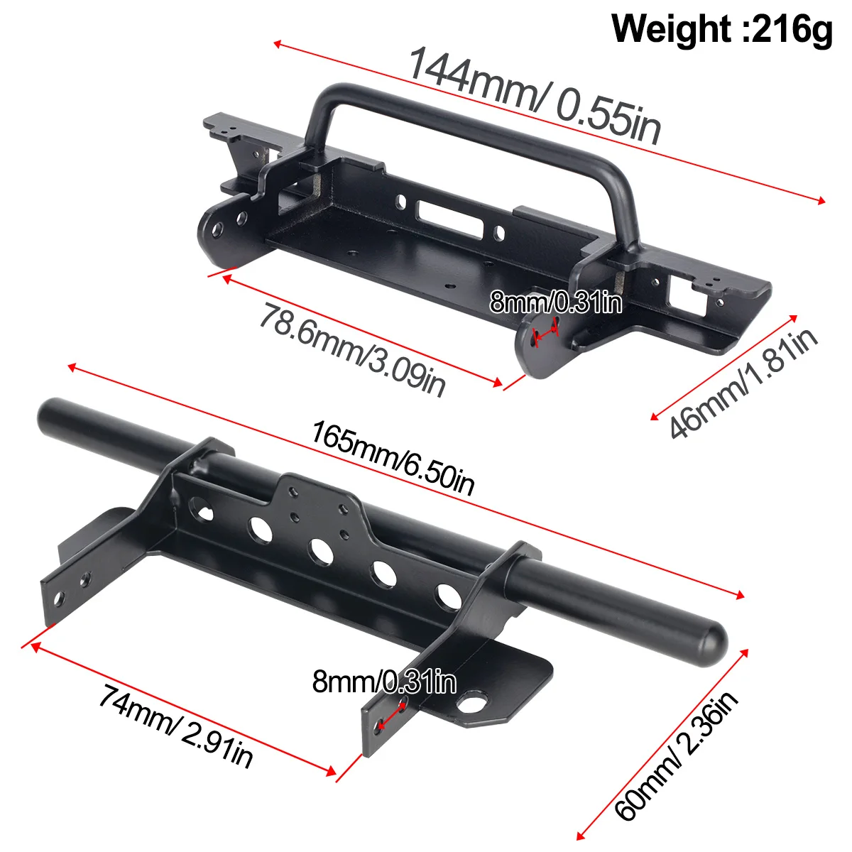 Metal Front Bumper for VP VS4- - Rc Rock Crawler บทวิจารณ์และราคา