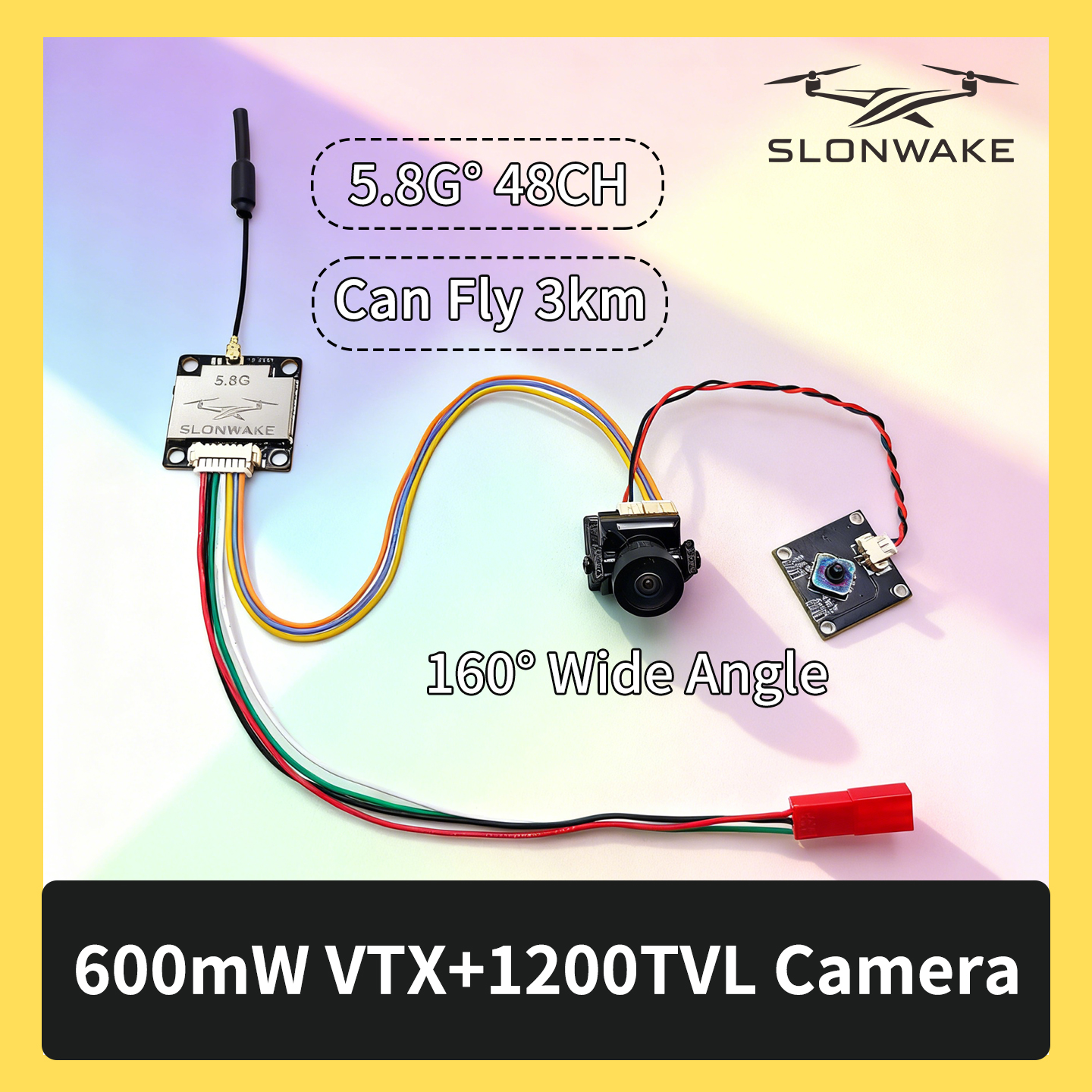 SLONWAKE 5.8G 600mW 7-24V FPV  - Drone And Car บทวิจารณ์และราคา