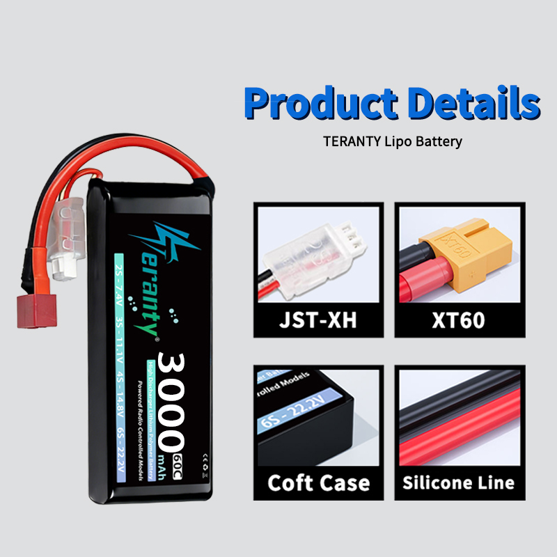 TERANTY 2S 3000mAh Lipo Batter - Drone And Car บทวิจารณ์และราคา