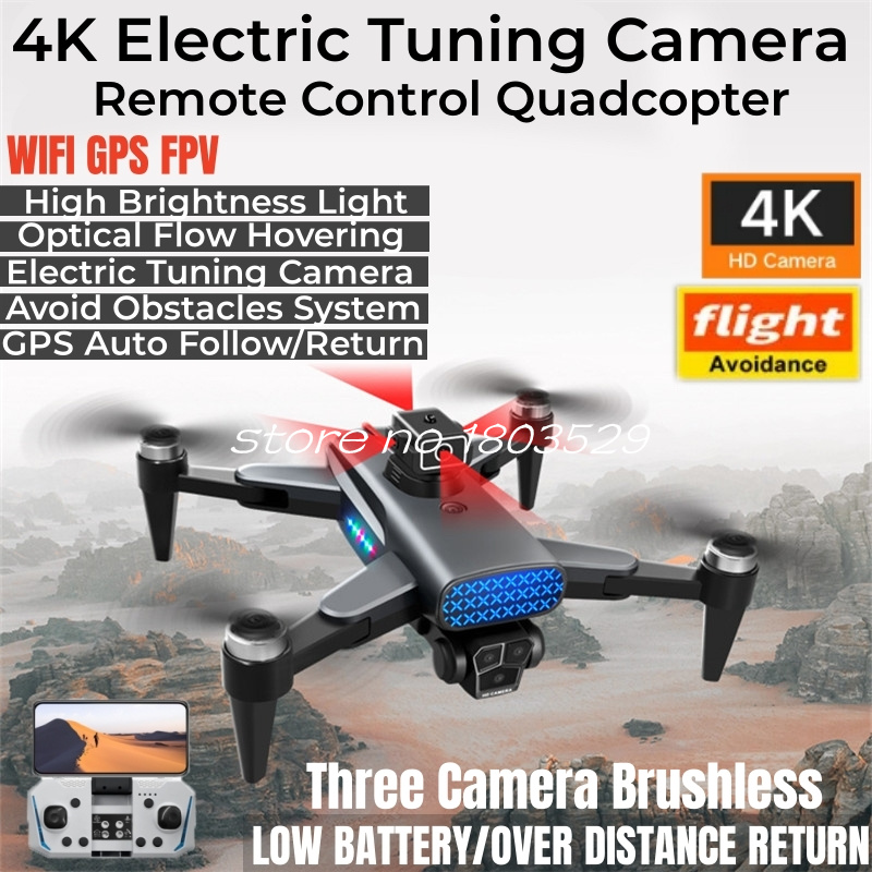 4K ESC GPS Follow Me Brushless - Drone Rc Fpv Manual บทวิจารณ์และราคา
