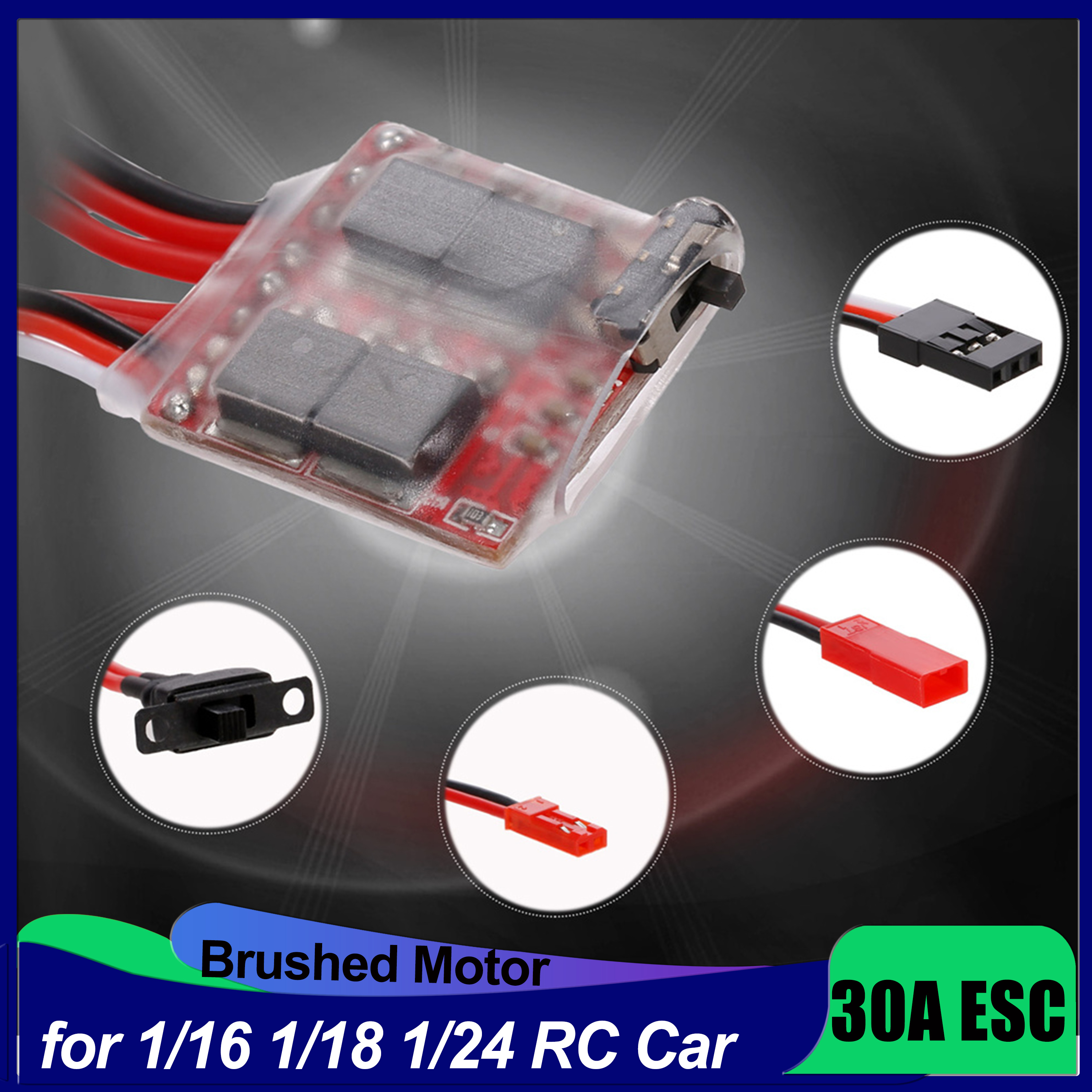 Mini RC Car 30A Brushed ESC Fo - Rc Boat บทวิจารณ์และราคา
