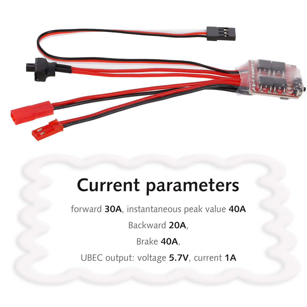 Mini RC Car 30A Brushed ESC Fo - Rc Boat บทวิจารณ์และราคา