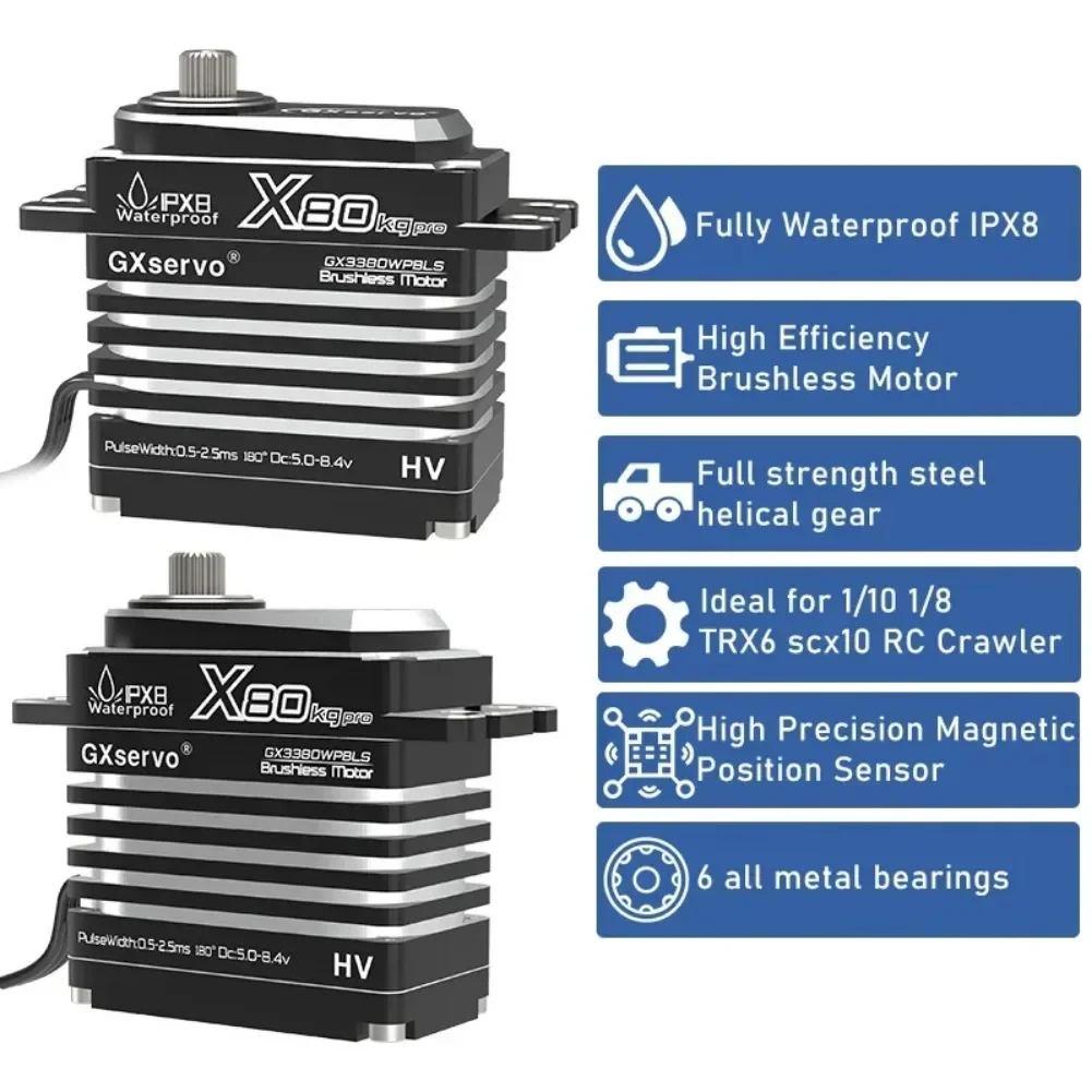 80KG Digital Servo Motor All M - Rc Car Servo บทวิจารณ์และราคา