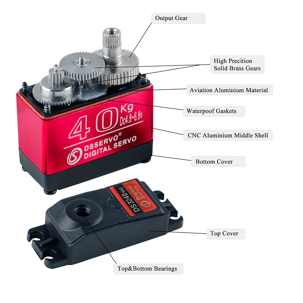 40KG Dsservo DS3240 Large Torq - Rc Car Servo บทวิจารณ์และราคา