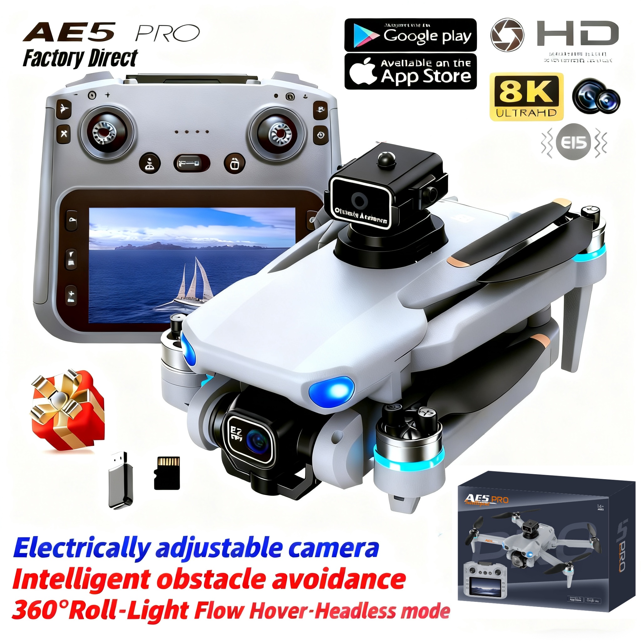 2026 New AE5 Pro Drone 8K HD 4 - Drone Pro Rc Ufo บทวิจารณ์และราคา