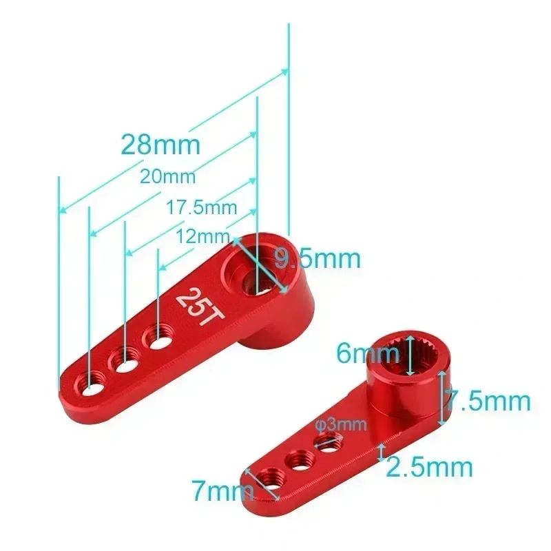 NEEBRC 25T Metal Servo Arm 3 H - Rc Car Servo บทวิจารณ์และราคา