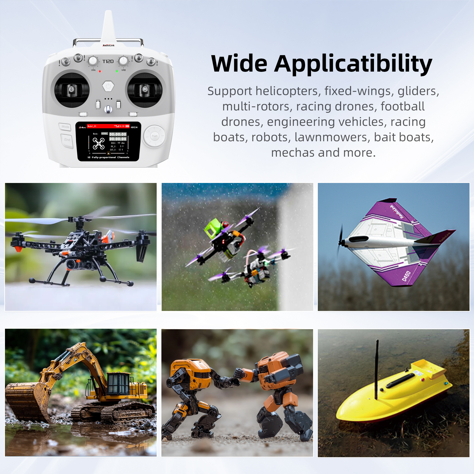 Radiolink T12D ELRS 12 Channel - Drone And Car บทวิจารณ์และราคา