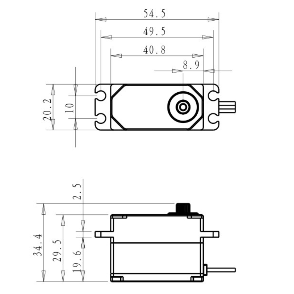 Dsservo BLS4355 55KG Low-profi - Rc Car Servo บทวิจารณ์และราคา