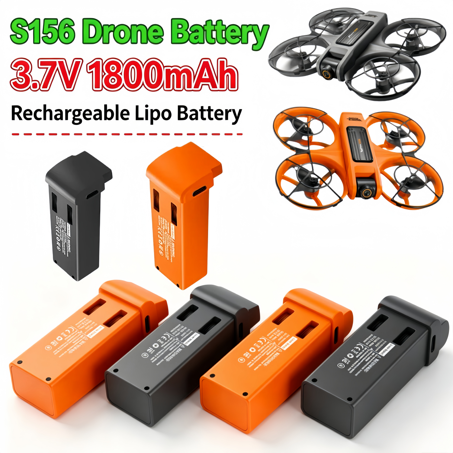 S156 3.7V 1800mAh Drone Batter - Drone Rc S156 บทวิจารณ์และราคา