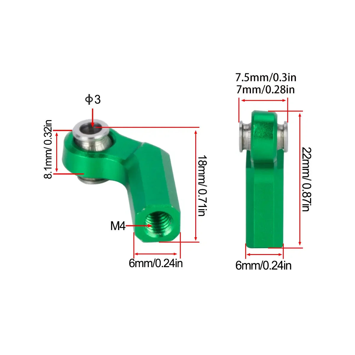 4Pcs M4 Metal Ball Head Holder - Rc Crawler Axle Parts บทวิจารณ์และราคา