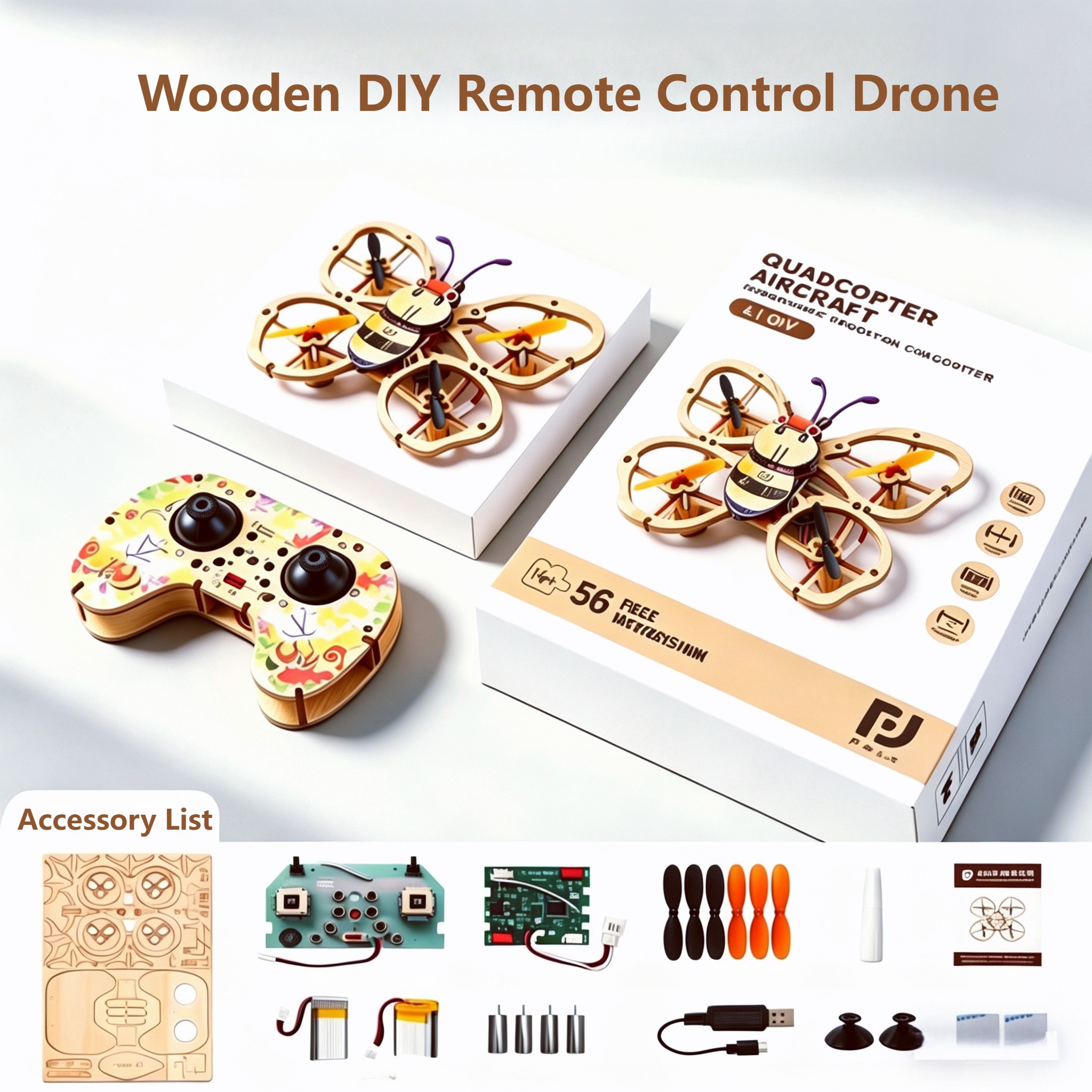 2026 New Wooden DIY Assembled  - Flight Controller บทวิจารณ์และราคา