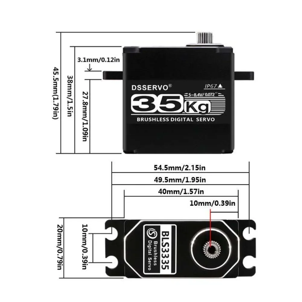 35KG BLS3335 Digital Servo Mot - Rc Car Servo บทวิจารณ์และราคา