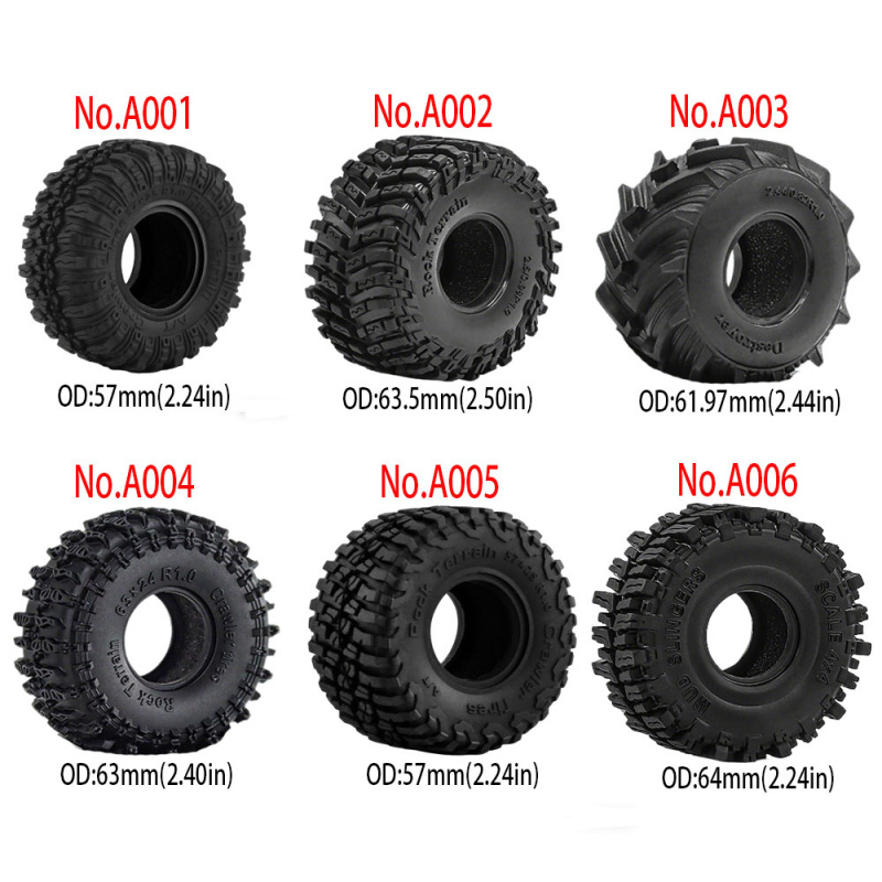 4PCS 1.0inch 57-67mm RC Crawle - Rc Rock Crawler บทวิจารณ์และราคา