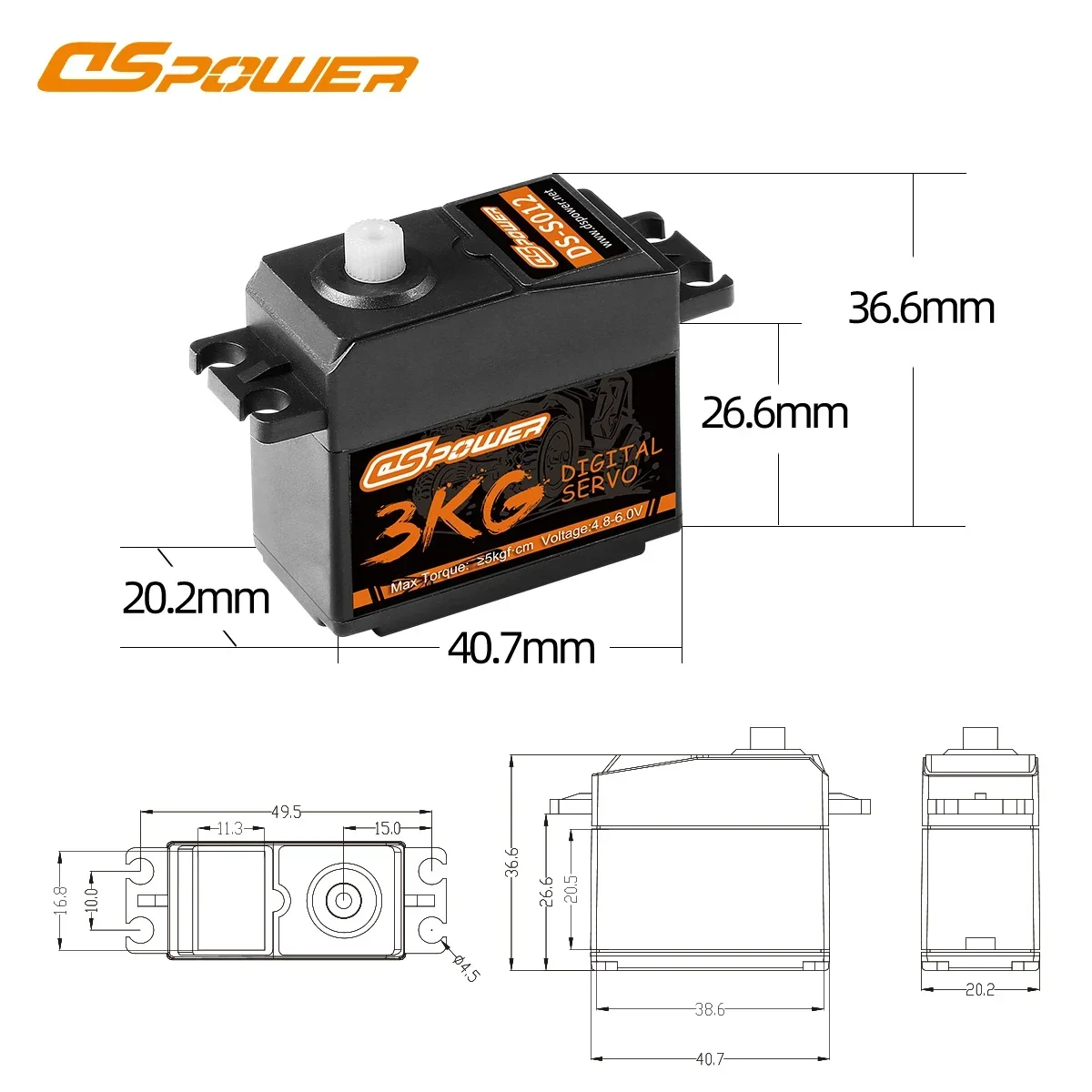 DSpower 3KG Plastic Gear Water - Drone And Car บทวิจารณ์และราคา