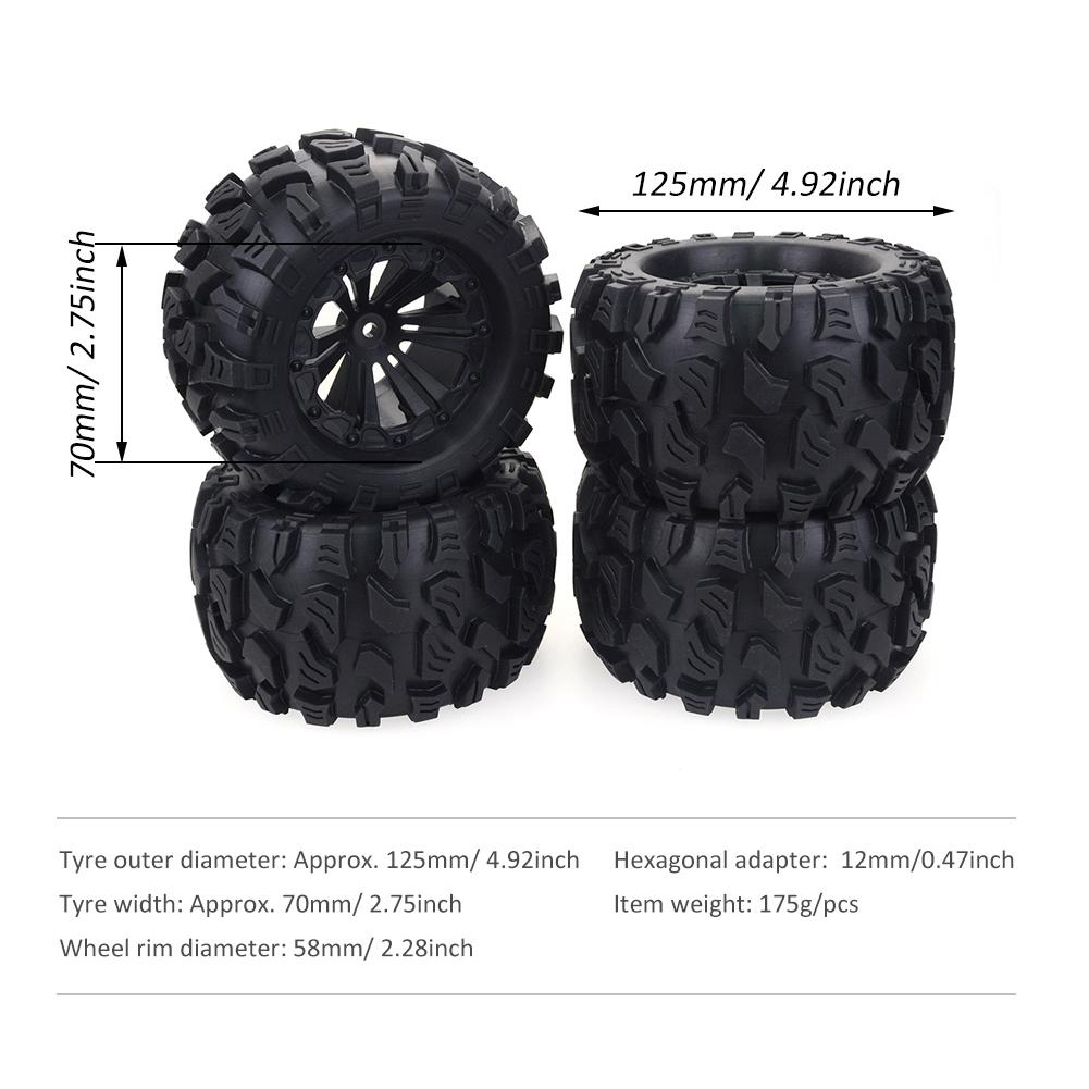 ZD Racing 4PCS 125MM 1/10 Mons - Rc Rock Crawler บทวิจารณ์และราคา