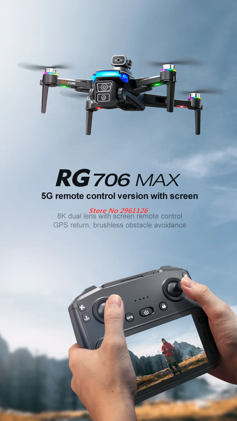 8K HD Camera GPS Drone Profess - Drone Rc Fpv Manual บทวิจารณ์และราคา