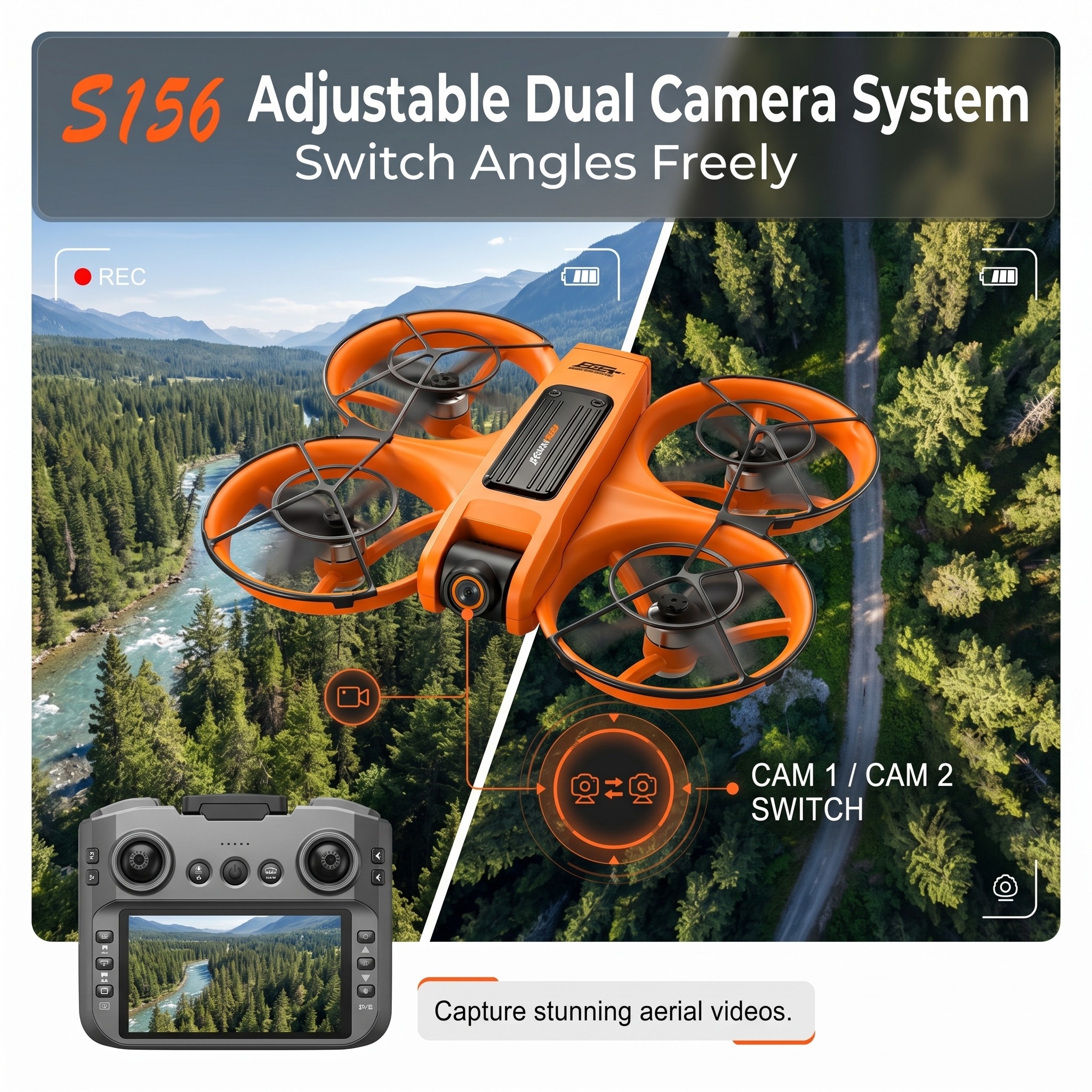 S156 GPS Drone with 8K HD Dual - Drone Rc S156 บทวิจารณ์และราคา