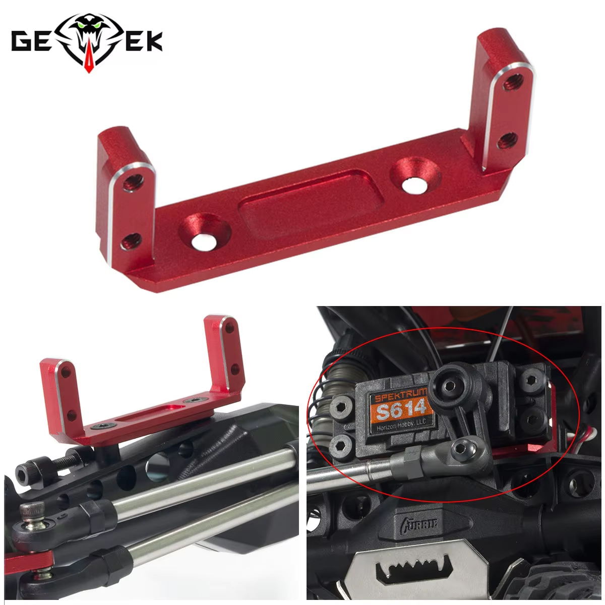 Aluminum CNC Capra Servo Mount - Rc Crawler Axle Parts บทวิจารณ์และราคา