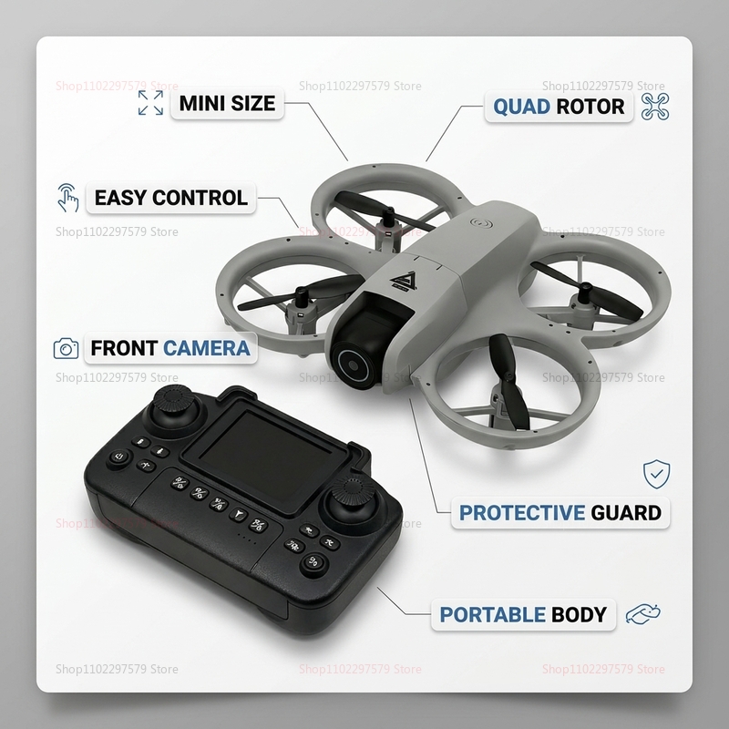 2026 Mini RC Drone with 8K HD  - Drone Rc Flight Controller บทวิจารณ์และราคา