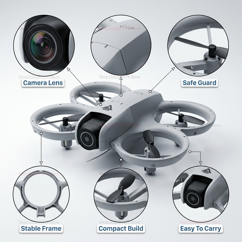 2026 Mini RC Drone with 8K HD  - Drone Rc Flight Controller บทวิจารณ์และราคา