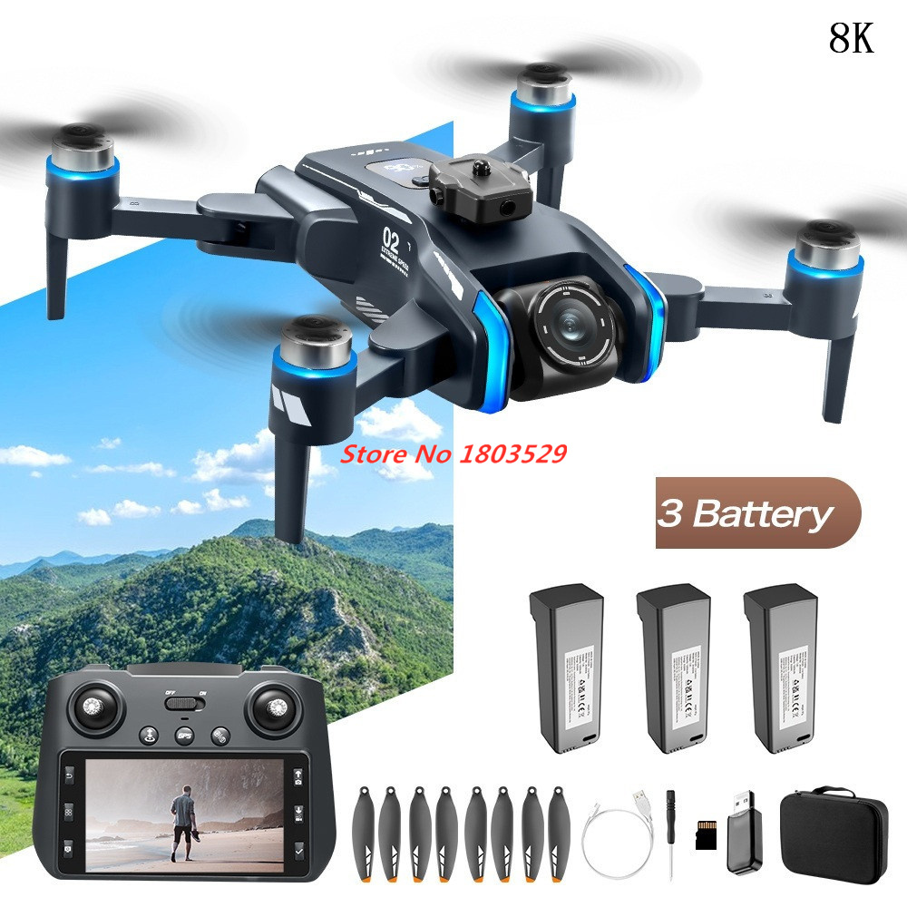 8K Brushless Obstacle Avoidanc - Drone Rc Fpv Manual บทวิจารณ์และราคา