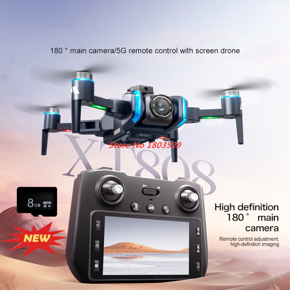 8K Brushless Obstacle Avoidanc - Drone Rc Fpv Manual บทวิจารณ์และราคา
