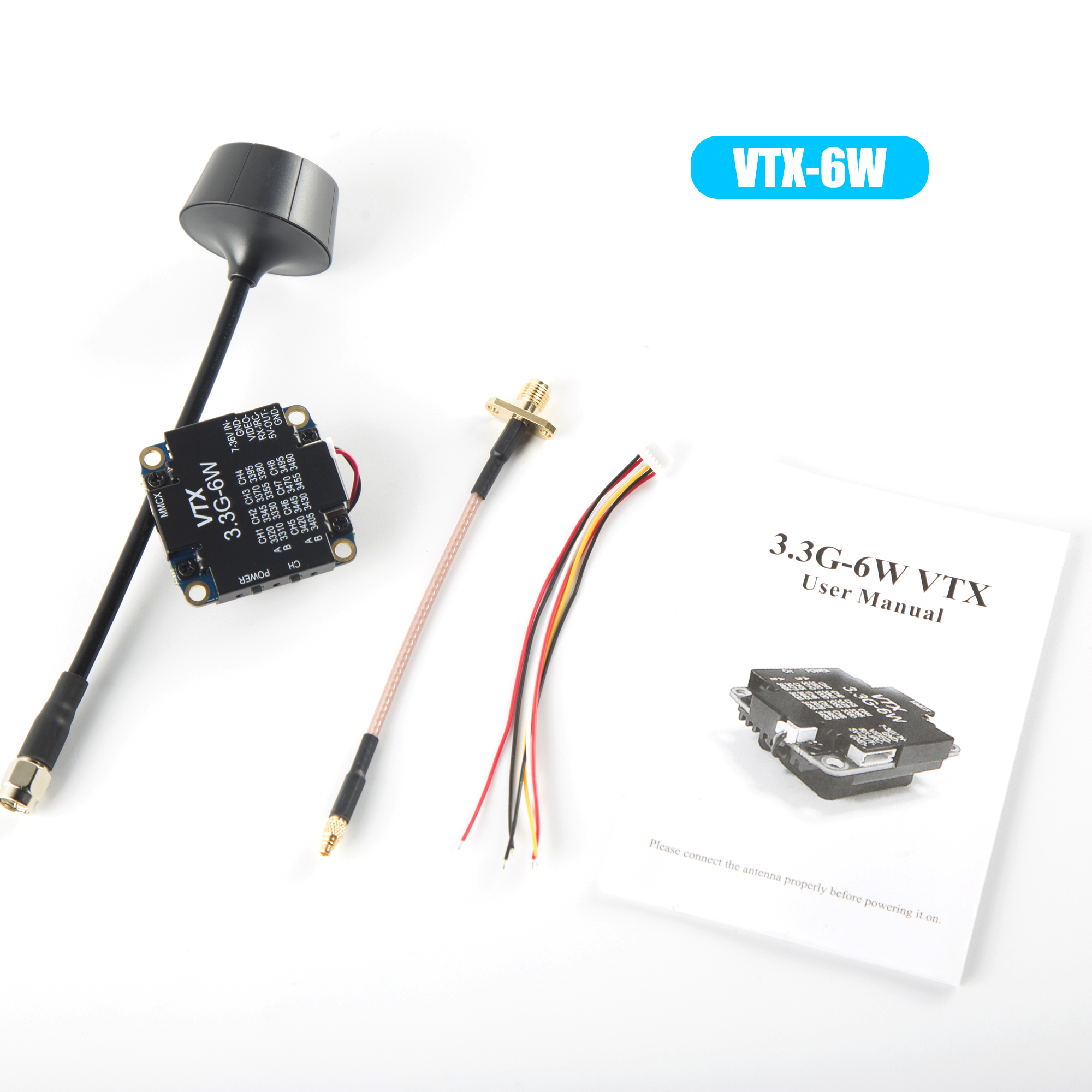 FPV Video Transmitter 3.3G 6W  - Drone Rc Fpv บทวิจารณ์และราคา
